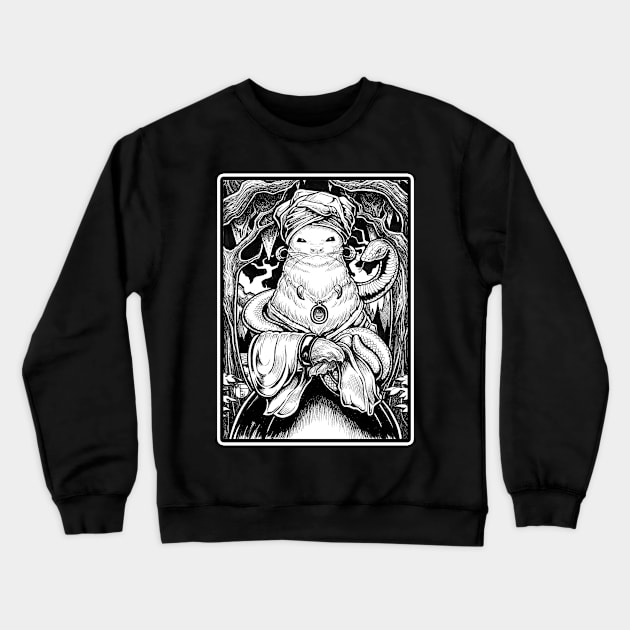 Voodoo Queen - Ferret Crewneck Sweatshirt by Nat Ewert Art